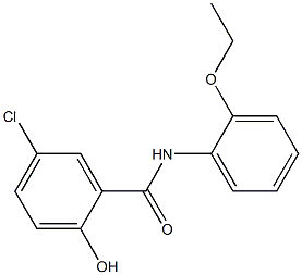 5-chloro-N-(2-ethoxyphenyl)-2-hydroxybenzamide Struktur