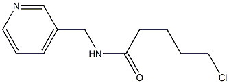 5-chloro-N-(pyridin-3-ylmethyl)pentanamide Struktur