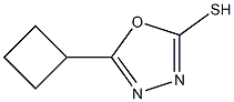 5-cyclobutyl-1,3,4-oxadiazole-2-thiol Struktur