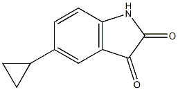 5-cyclopropyl-2,3-dihydro-1H-indole-2,3-dione Struktur