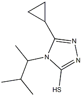 5-cyclopropyl-4-(3-methylbutan-2-yl)-4H-1,2,4-triazole-3-thiol Struktur