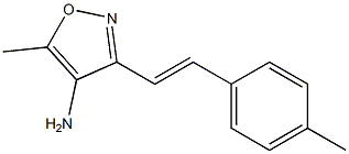 5-methyl-3-[(E)-2-(4-methylphenyl)vinyl]isoxazol-4-amine Struktur