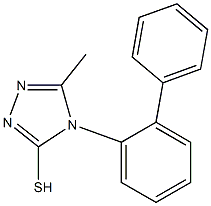 5-methyl-4-(2-phenylphenyl)-4H-1,2,4-triazole-3-thiol Struktur