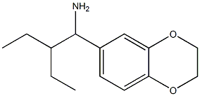 6-(1-amino-2-ethylbutyl)-2,3-dihydro-1,4-benzodioxine Struktur