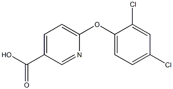 6-(2,4-dichlorophenoxy)pyridine-3-carboxylic acid Struktur