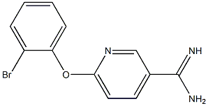 6-(2-bromophenoxy)pyridine-3-carboximidamide Struktur