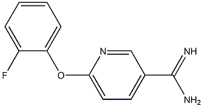 6-(2-fluorophenoxy)pyridine-3-carboximidamide Struktur