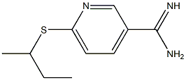 6-(butan-2-ylsulfanyl)pyridine-3-carboximidamide Struktur