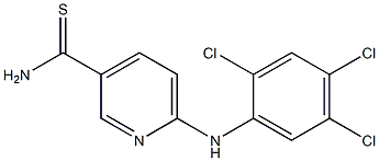 6-[(2,4,5-trichlorophenyl)amino]pyridine-3-carbothioamide Struktur