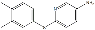 6-[(3,4-dimethylphenyl)sulfanyl]pyridin-3-amine Struktur