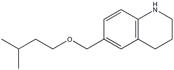 6-[(3-methylbutoxy)methyl]-1,2,3,4-tetrahydroquinoline Struktur