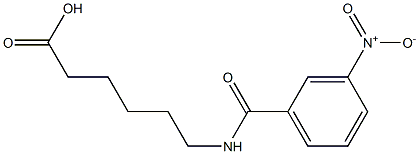 6-[(3-nitrobenzoyl)amino]hexanoic acid Struktur