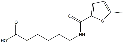 6-[(5-methylthiophen-2-yl)formamido]hexanoic acid Struktur