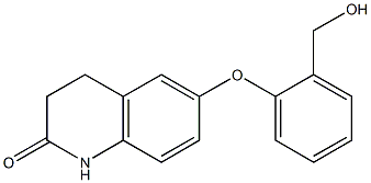 6-[2-(hydroxymethyl)phenoxy]-1,2,3,4-tetrahydroquinolin-2-one Struktur