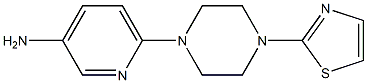 6-[4-(1,3-thiazol-2-yl)piperazin-1-yl]pyridin-3-amine Struktur