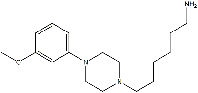 6-[4-(3-methoxyphenyl)piperazin-1-yl]hexan-1-amine Struktur