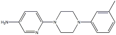 6-[4-(3-methylphenyl)piperazin-1-yl]pyridin-3-amine Struktur