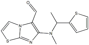 6-[methyl(1-thien-2-ylethyl)amino]imidazo[2,1-b][1,3]thiazole-5-carbaldehyde Struktur