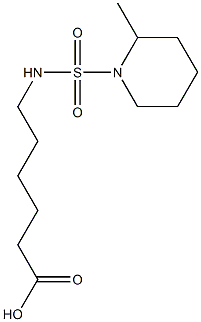 6-{[(2-methylpiperidine-1-)sulfonyl]amino}hexanoic acid Struktur