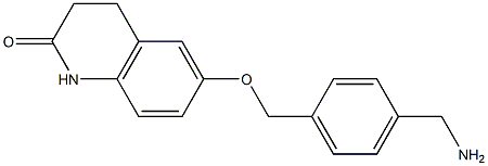 6-{[4-(aminomethyl)benzyl]oxy}-3,4-dihydroquinolin-2(1H)-one Struktur