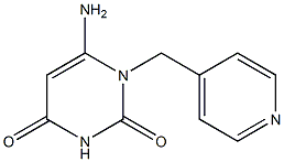 6-amino-1-(pyridin-4-ylmethyl)-1,2,3,4-tetrahydropyrimidine-2,4-dione Struktur