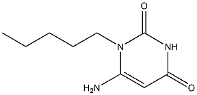 6-amino-1-pentyl-1,2,3,4-tetrahydropyrimidine-2,4-dione Struktur