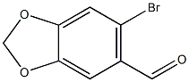 6-bromo-2H-1,3-benzodioxole-5-carbaldehyde Struktur