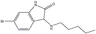 6-bromo-3-(pentylamino)-2,3-dihydro-1H-indol-2-one Struktur