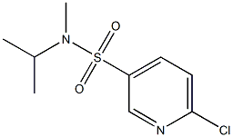 6-chloro-N-methyl-N-(propan-2-yl)pyridine-3-sulfonamide Struktur