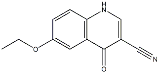 6-ethoxy-4-oxo-1,4-dihydroquinoline-3-carbonitrile Struktur