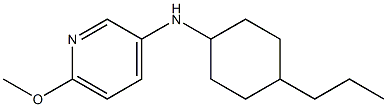 6-methoxy-N-(4-propylcyclohexyl)pyridin-3-amine Struktur