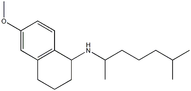 6-methoxy-N-(6-methylheptan-2-yl)-1,2,3,4-tetrahydronaphthalen-1-amine Struktur