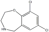 7,9-dichloro-2,3,4,5-tetrahydro-1,4-benzoxazepine Struktur