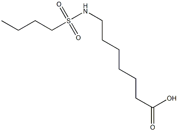 7-[(butylsulfonyl)amino]heptanoic acid Struktur