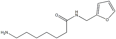 7-amino-N-(2-furylmethyl)heptanamide Struktur