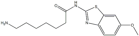 7-amino-N-(6-methoxy-1,3-benzothiazol-2-yl)heptanamide Struktur