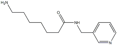 7-amino-N-(pyridin-3-ylmethyl)heptanamide Struktur