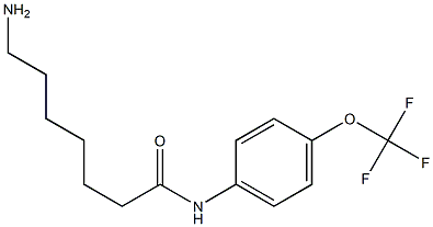 7-amino-N-[4-(trifluoromethoxy)phenyl]heptanamide Struktur