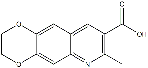 7-methyl-2,3-dihydro[1,4]dioxino[2,3-g]quinoline-8-carboxylic acid Struktur