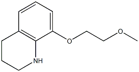 8-(2-methoxyethoxy)-1,2,3,4-tetrahydroquinoline Struktur