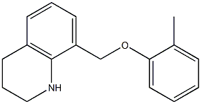 8-(2-methylphenoxymethyl)-1,2,3,4-tetrahydroquinoline Struktur