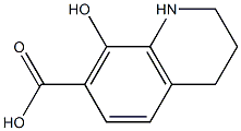 8-hydroxy-1,2,3,4-tetrahydroquinoline-7-carboxylic acid Struktur