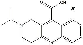 9-bromo-2-isopropyl-1,2,3,4-tetrahydrobenzo[b]-1,6-naphthyridine-10-carboxylic acid Struktur