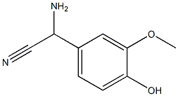 amino(4-hydroxy-3-methoxyphenyl)acetonitrile Struktur