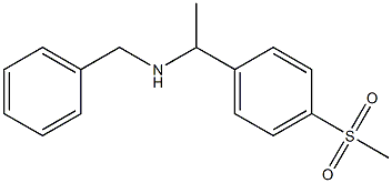 benzyl[1-(4-methanesulfonylphenyl)ethyl]amine Struktur