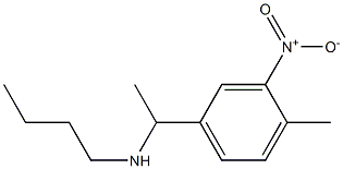 butyl[1-(4-methyl-3-nitrophenyl)ethyl]amine Struktur