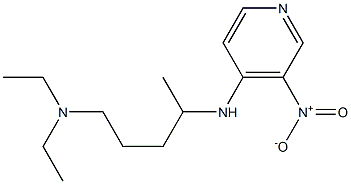 diethyl({4-[(3-nitropyridin-4-yl)amino]pentyl})amine Struktur