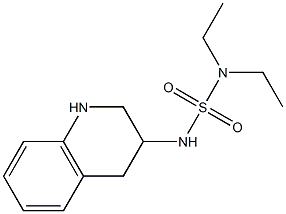 diethyl(1,2,3,4-tetrahydroquinolin-3-ylsulfamoyl)amine Struktur