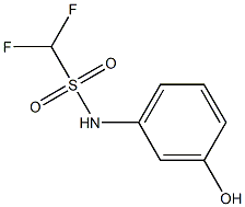 difluoro-N-(3-hydroxyphenyl)methanesulfonamide Struktur