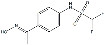 difluoro-N-{4-[1-(hydroxyimino)ethyl]phenyl}methanesulfonamide Struktur